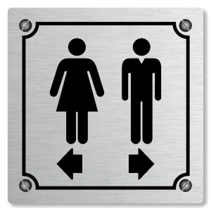 WC rozdělovník, 80x80mm, stříbrná, Kansas